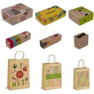 sample pack branded custom kraft packaging