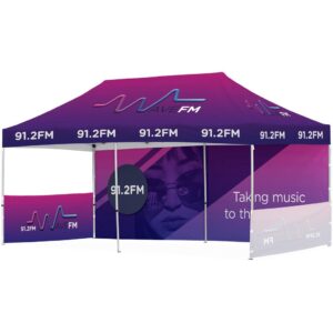 ovation sublimated gazebo 6m x 3m 1 long full wall skin 2 short half wall skins