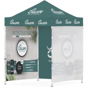 ovation sublimated gazebo 2m x 2m 3 full wall skins