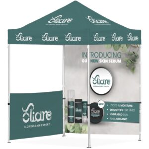 ovation sublimated gazebo 2m x 2m 1 half wall skin 1 full wall skin