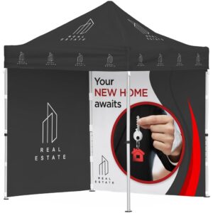 ovation sublimated gazebo 2m x 2m petite frame 2 full wall skins