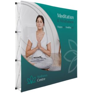 legend double sided straight banner wall 2.25m x 2.25m