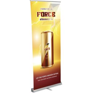 legend fabric pull up banner