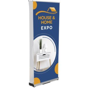 champion fabric pull up banner d/sided incl kit