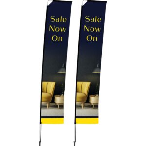 legend 4m telescopic flying banner (set of 2)