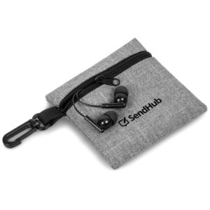 echo earbuds in pouch
