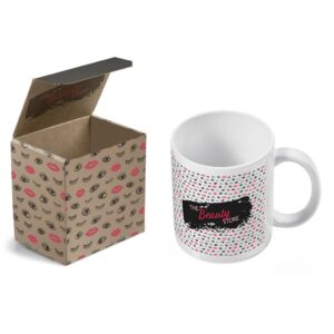 blank canvas mug in bianca custom digital print gift box