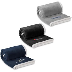 us basic mckinley sherpa fleece blanket