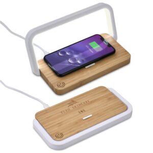 okiyo yoru bamboo wireless charger & night light