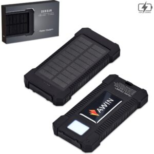 swiss cougar durban fast charge 20w solar power bank 10000mah