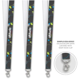 altitude kaleidoscope satin lanyard sample