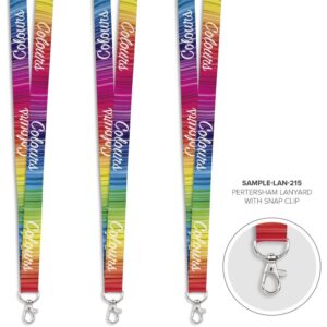 petersham pre branded lanyard sample