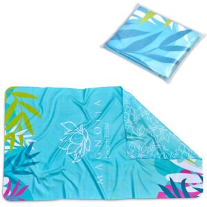 pre printed sample hoppla hula beach towel double sided branding