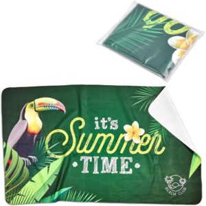 pre printed sample hoppla hula beach towel single sided