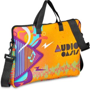 pre production sample hoppla neoprene 15.6 inch nimbus laptop sleeve with strap