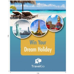 ovation sublimated gazebo 1.5m x 1.5m full wall (excludes hardware)