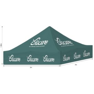 ovation sublimated gazebo 2m x 2m roof (excludes hardware)
