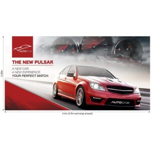 legend curved banner wall skin with wings 4.4m x 2.25m (excludes hardware)