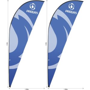 legend 3m sublimated sharkfin flying banner skin set of 2 (excludes hardware)