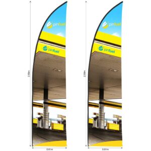 legend 2m sublimated arcfin flying banner skin set of 2 (excludes hardware)