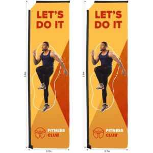 legend 3m sublimated telescopic flying banner skin set of 2 (excludes hardware)