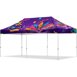 coated steel sublimated gazebo 6m x 3m