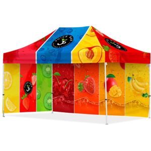 coated steel sublimated gazebo 4.5m x 3m 1 long full wall skin 1 short full wall skin