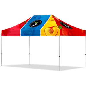 coated steel sublimated gazebo 4.5m x 3m