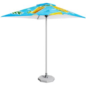 fade resistant parasol single round pole 2m x 2m